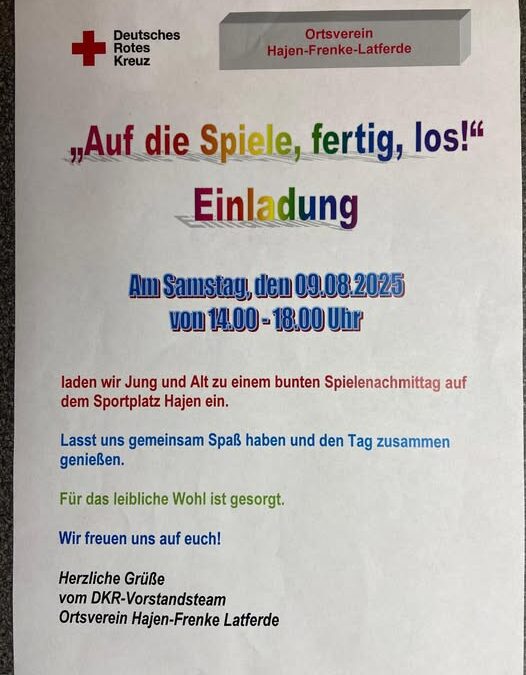 Spielenachmittag DRK